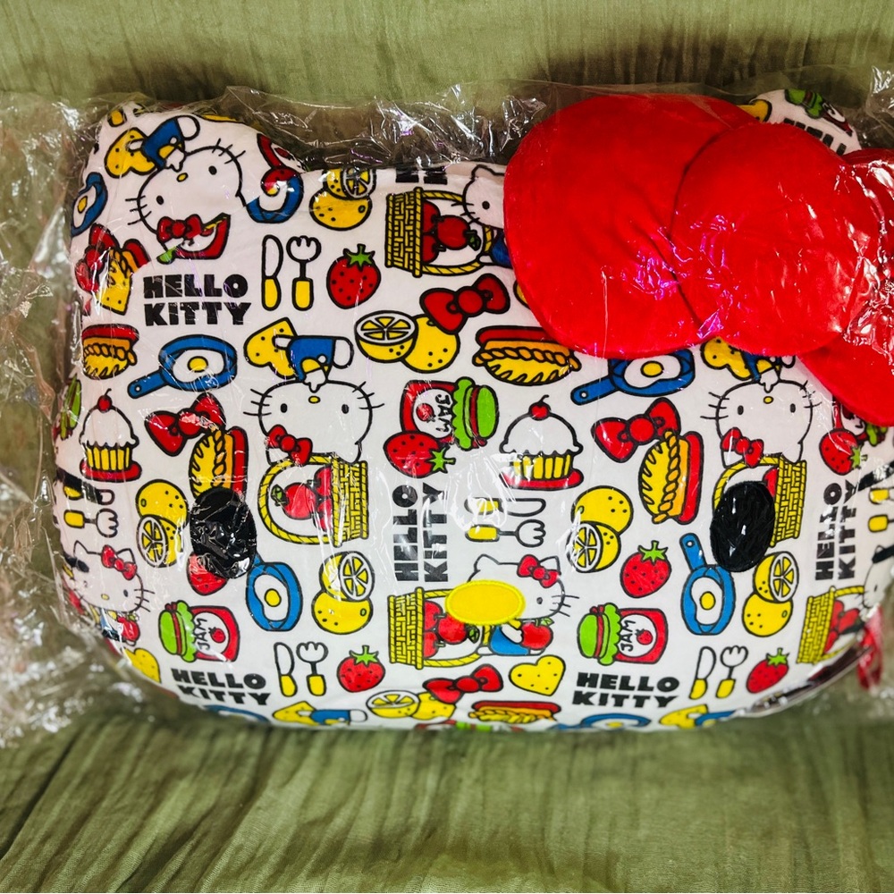 Hello Kitty Food Print Pillow